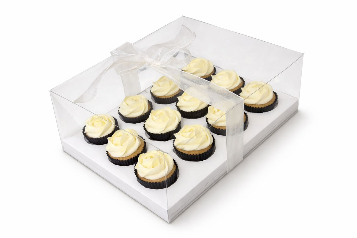 Transparent Extra Height Cupcake Box  (10 pack)