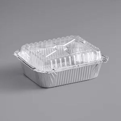 Foil Containers with Clear Plastic Lids (20 Pack)