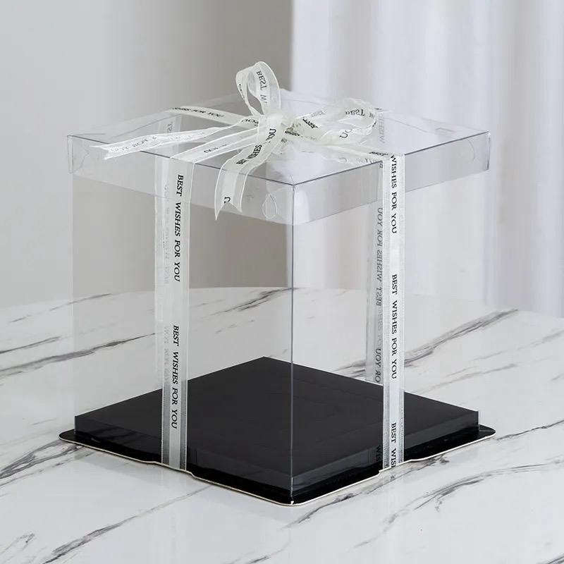 Clear Cake Boxes - Square (2 pack)