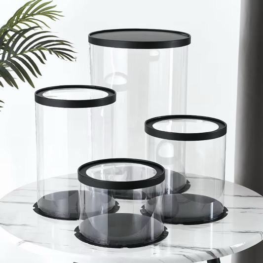 Clear Cake Box - Round (2 pack)