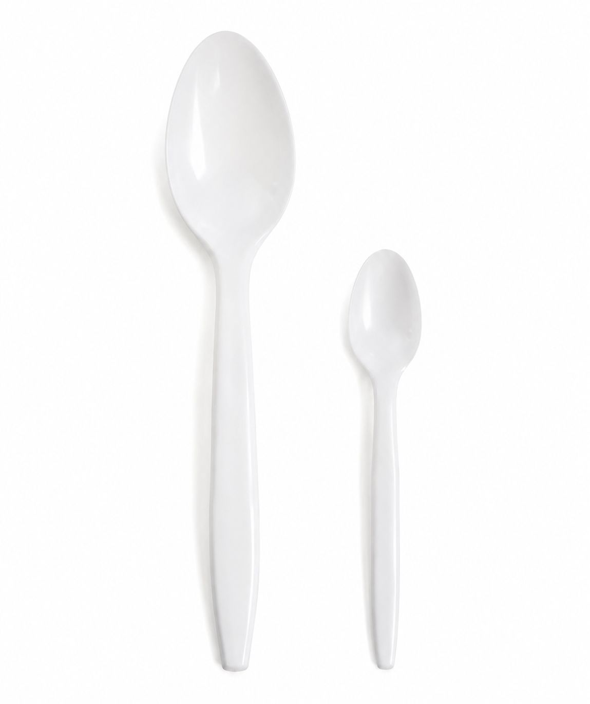 White Plastic Disposable Cutlery - (100 pack)