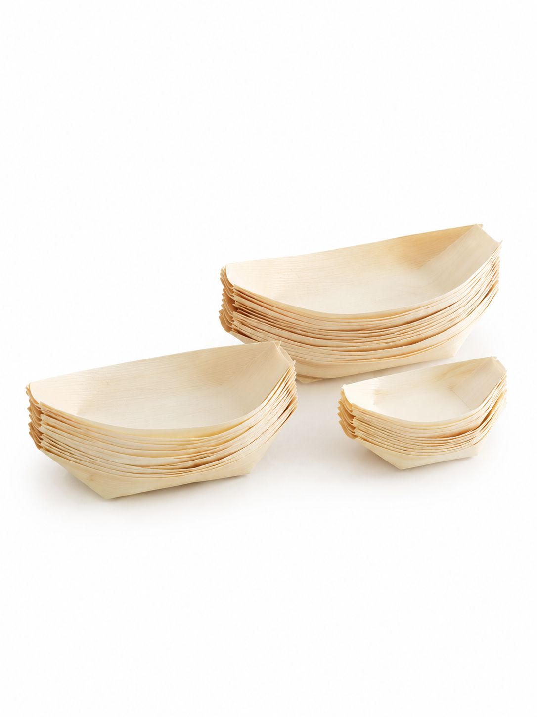 Bamboo Wooden Boat Trays (100 pack)